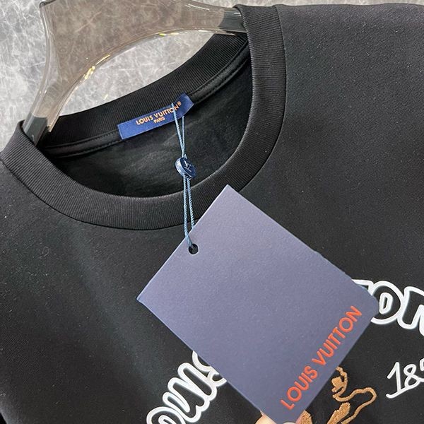 ルイヴィトン エンブロイダードコットンTシャツ コピー 1AFQ67